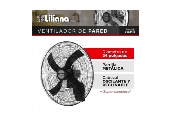 Ventilador industrial de pared liliana 24