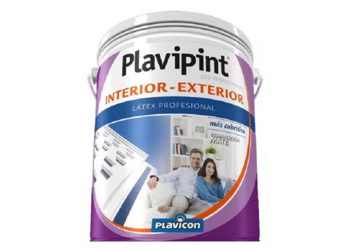 Latex plavipint int/ext blanco lata 4lts (4002)