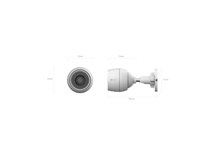 Camara de seguridad ip ezviz c3tn