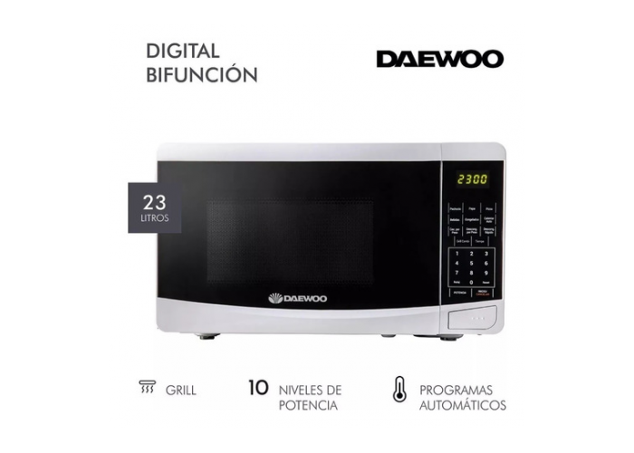 Microondas daewoo d223d-s20 23 lts