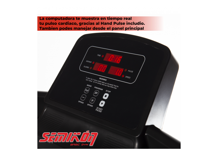 Cinta de caminar semikon te-006d/2ha motor 1.5hp