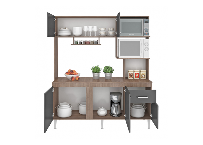 Amoblamiento de cocina sevilla teka/grafito cc46