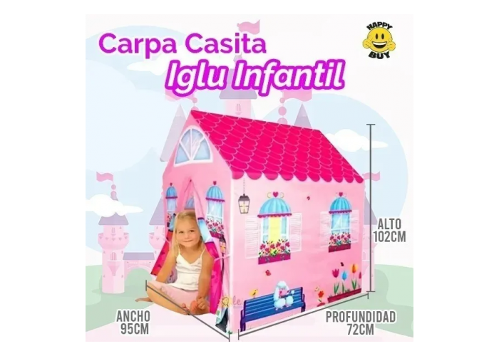 Carpa infantil tipo casa