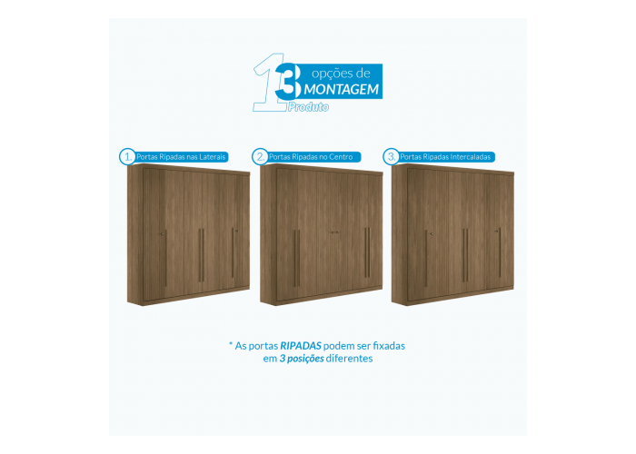 Ropero buruti 6 puertas (an2.30 x al2.19 x pr 46.3)