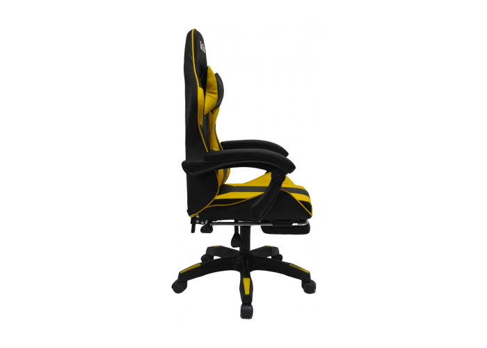 Silla gamer shoter negro y amarillo be one