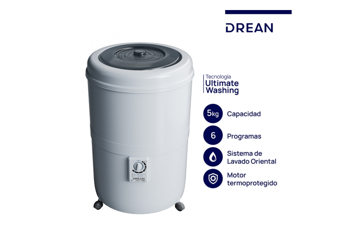 Lavarropas dream pvc lrdr56s semi autom