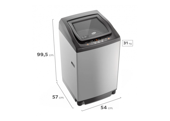 Lavarropas gafa fuzzy fit plata 7 ks