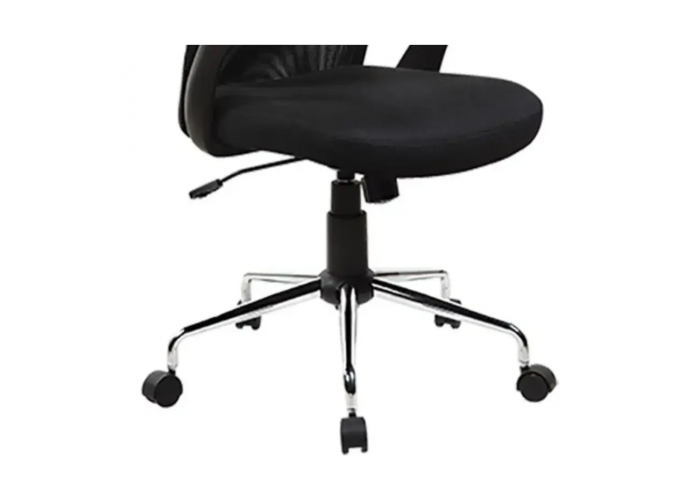 Sillon alto negro c/base crom ob-so2