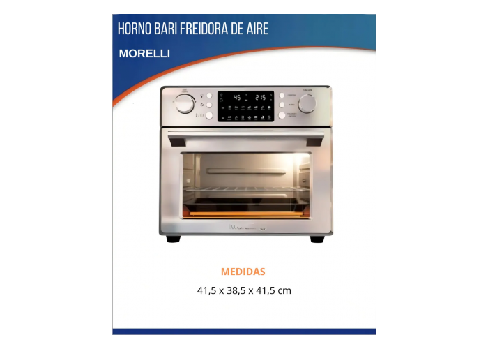 Horno electrico morelli bari 25 lts 700100