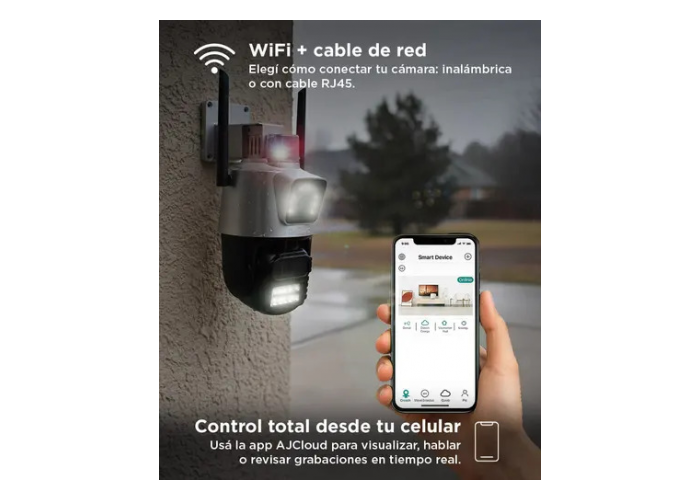 Camara de seguridad p2p00053 gadnic c/sirena ext