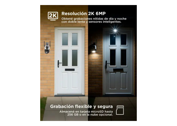 Camara de seguridad p2p00053 gadnic c/sirena ext