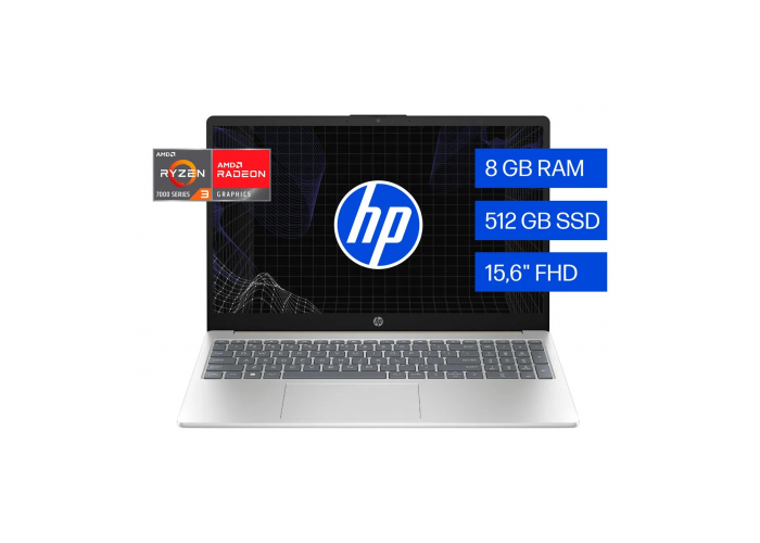 Notebook hp 15 fc0043la ryzen 3 8gb 512ssd