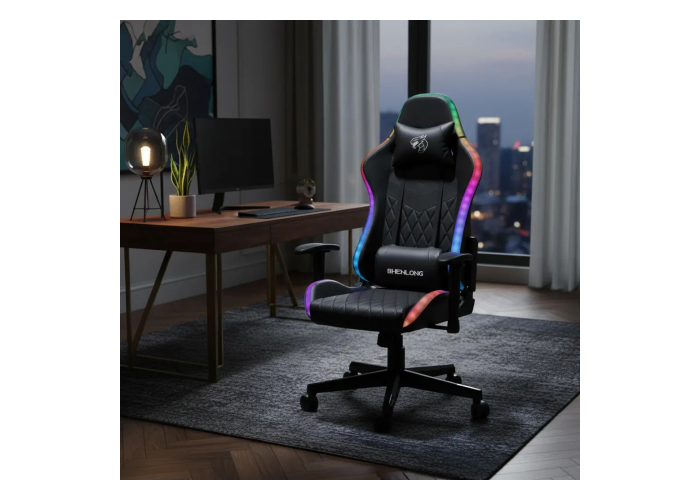 Silla gamer shenlong rgb luces