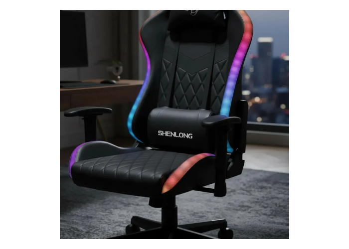 Silla gamer shenlong rgb luces