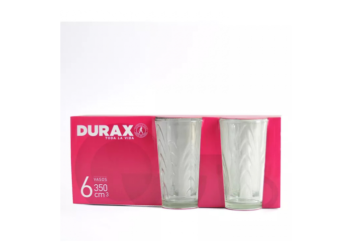Six pack vaso coraline 350cc (17356)
