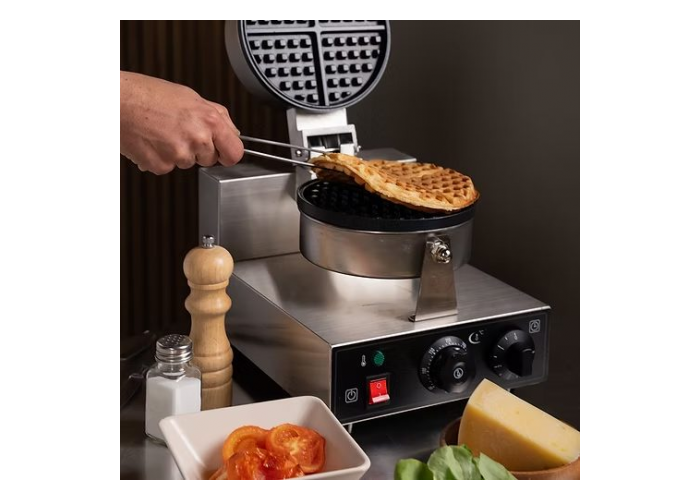 Waflera electrica simple redonda