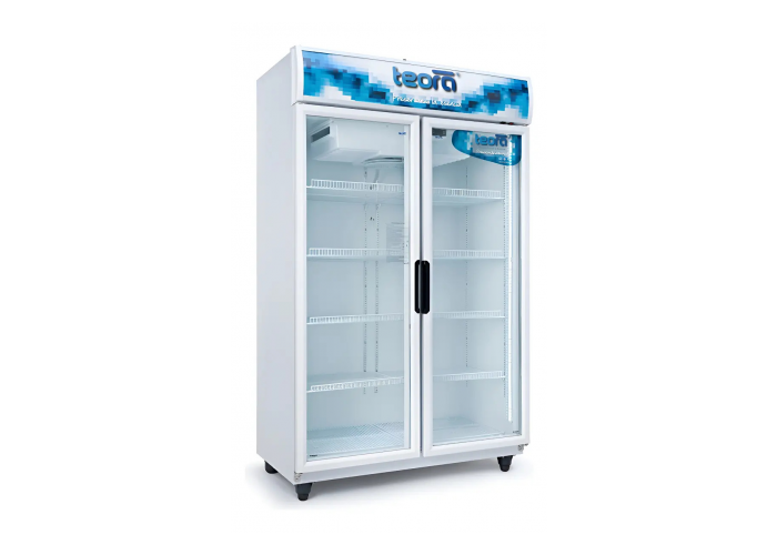 Exhibidora vertical doble puerta 950lts teora