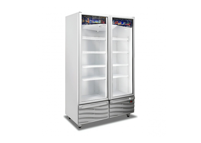 Exhibidora vert. doble puerta frider premium 940 lts