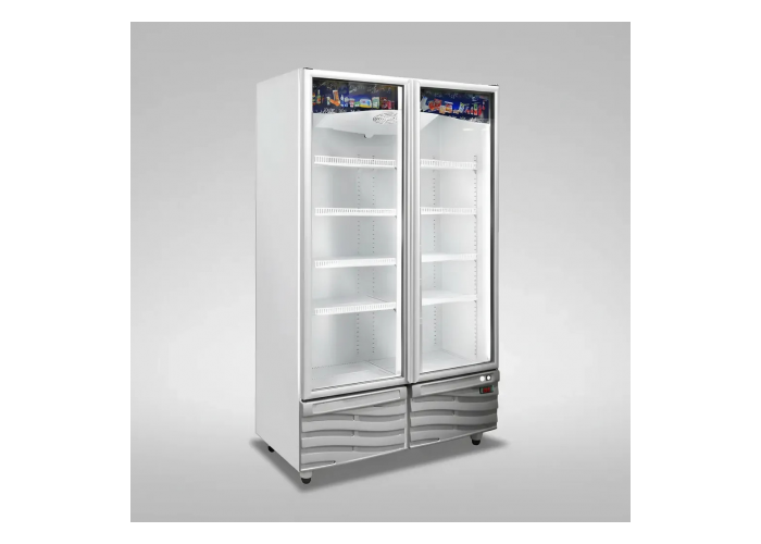 Exhibidora vert. doble puerta frider premium 940 lts