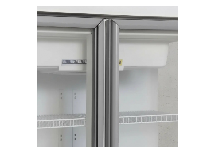 Exhibidora vertical tres puertas frider prem 1350lts