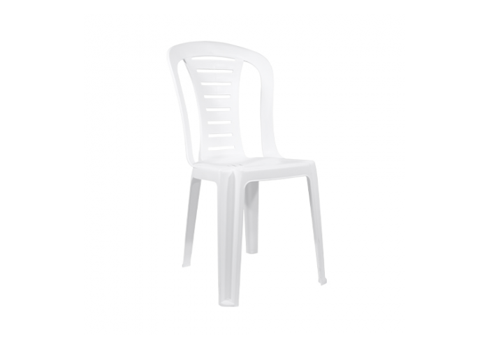 Silla praga plastica blanca